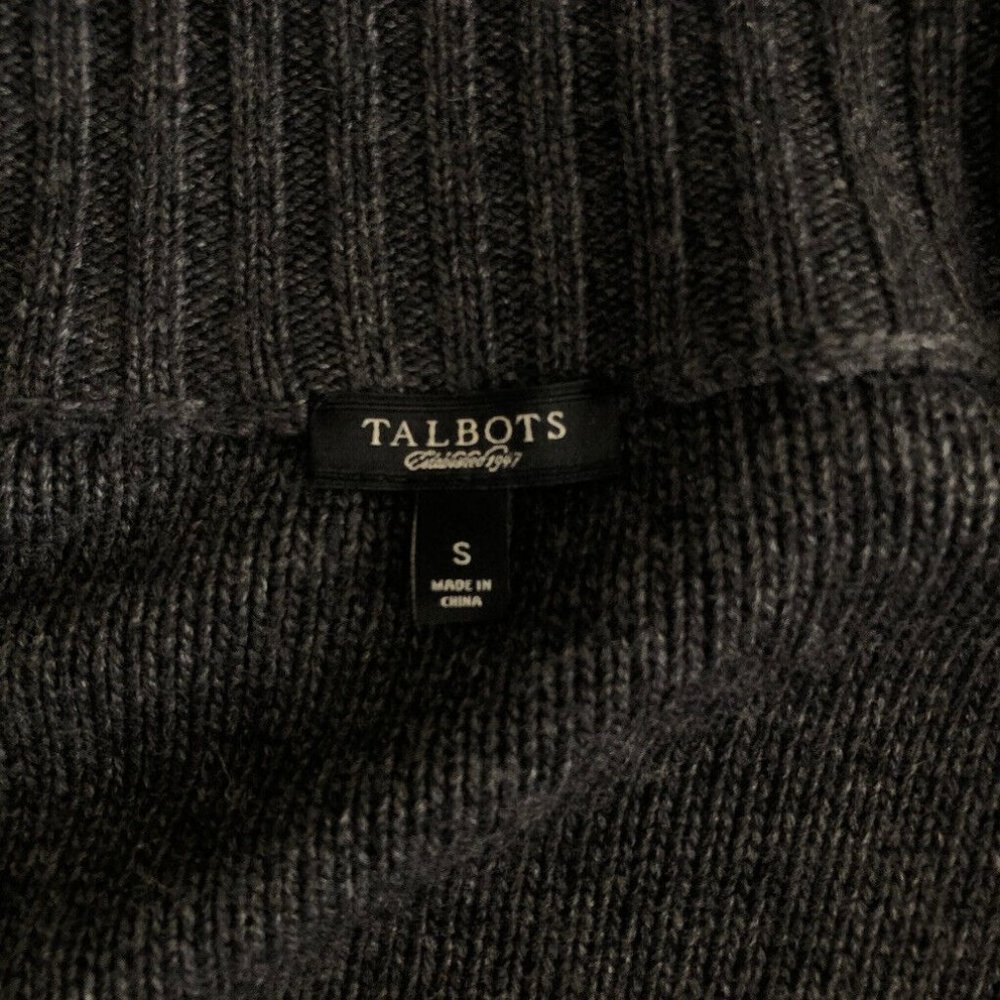 Talbots Gray Bauble Cardigan Sweater Size S - Picture 5 of 6